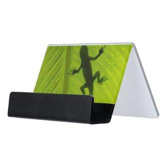 Gecko Silhouette Desk  Holder