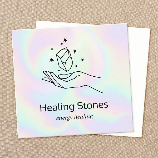 Gemstone  Crystal Chakra Healer Square