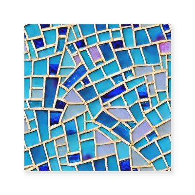 Gemstone Pastel Colors Shattered Glass Stained Lea Calling Card