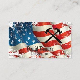 General Contractor American Flag Hammers