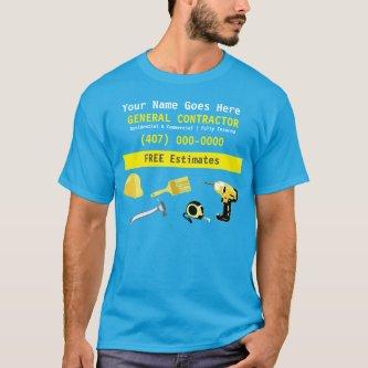 General Contractor HandyMan Do It All Template T-Shirt