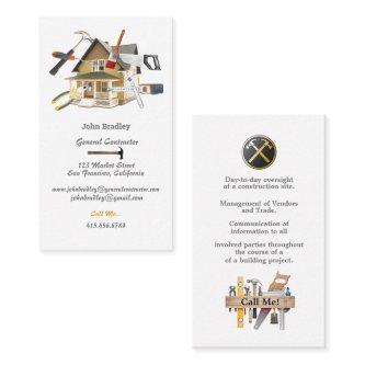 General Contractor - House with Tools on it