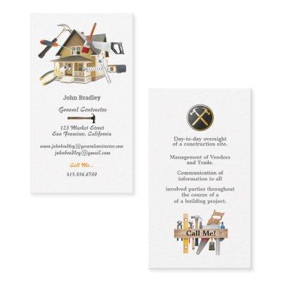 General Contractor - House with Tools on it