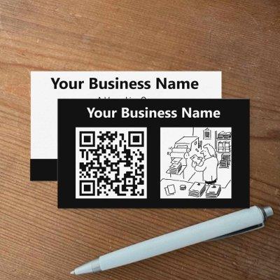 General Printer Illustration & QR Code