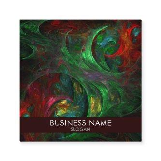 Genesis Green Abstract Art Professional Square