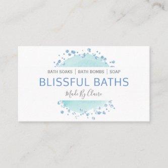 Gentle Blue And White Handmade Bath Bomb Soak Soap