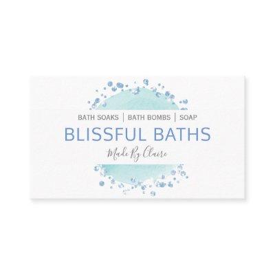 Gentle Blue And White Handmade Bath Bomb Soak Soap