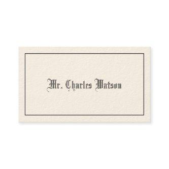 Gentleman's Victorian Calling Cards