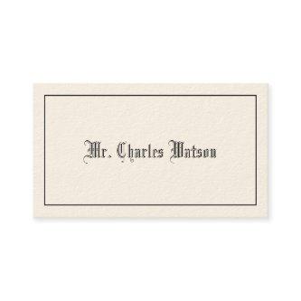 Gentleman's Victorian Calling Cards