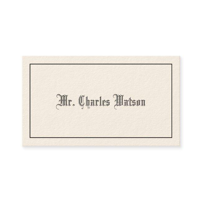 Gentleman's Victorian Calling Cards