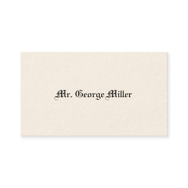 Gentleman's Victorian Calling Cards