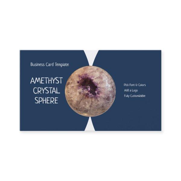 Geode Sphere Amethyst Crystal