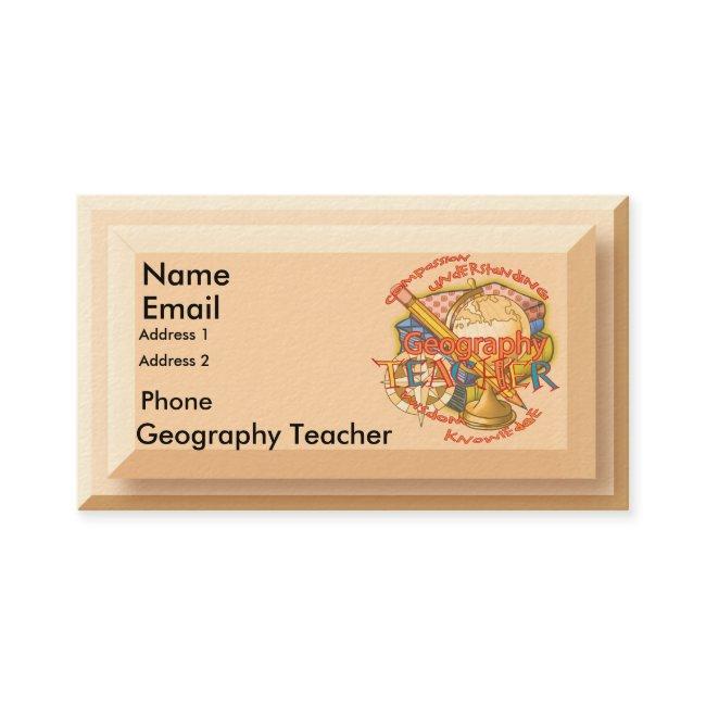 Geography Teacher Motto