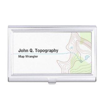 Geologist, Cartographer Topographic Map  Case