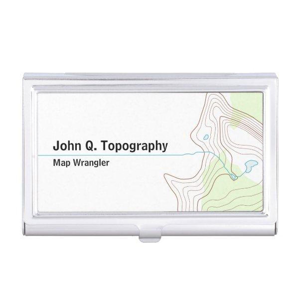 Geologist, Cartographer Topographic Map  Case