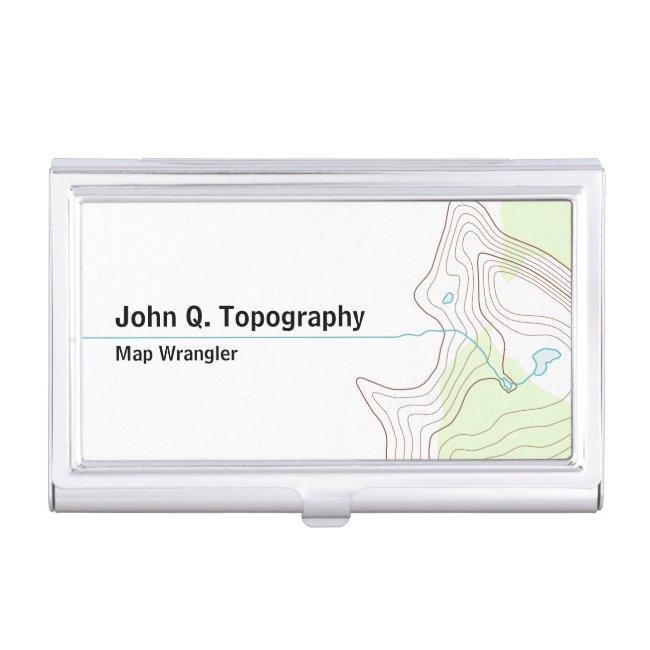 Geologist, Cartographer Topographic Map Case