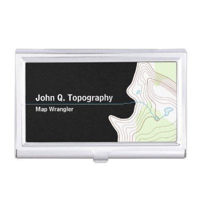 Geologist, Cartographer Topographic Map  Case