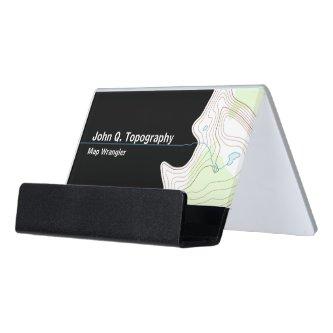 Geologist, Cartographer Topographic Map Desk  Holder