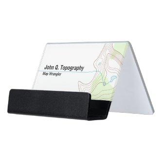 Geologist, Cartographer Topographic Map Desk  Holder