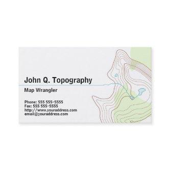 Geologist, Cartographer Topographic Map Personal