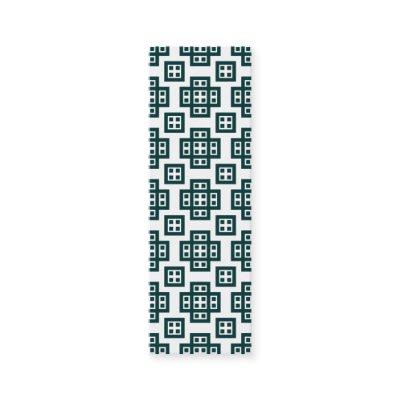 Geometric 030614 - Dark Moss Green on White Mini