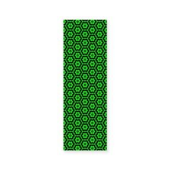 Geometric 280514 (03) - Black on Green Mini