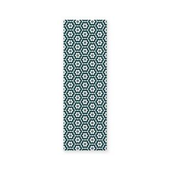 Geometric 280514 (03) - Dark Moss Green on White Mini