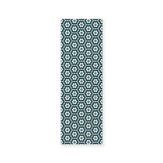 Geometric 280514 (03) - Dark Moss Green on White Mini