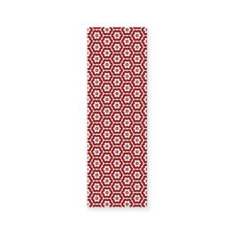 Geometric 280514 (03) - Ruby Red on White Mini