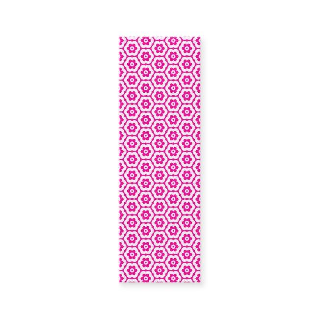 Geometric 280514 (03) - White on Deep Hot Pink Mini