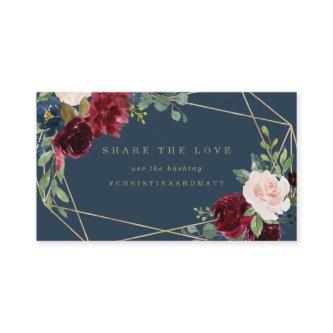 Geometric Fall Elegance Hashtag Card