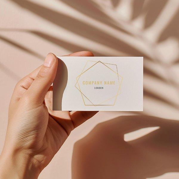 Geometric gold effect