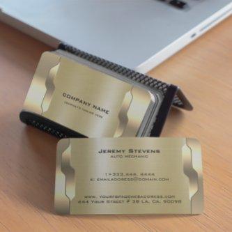 Geometric Gold Metallic Texture