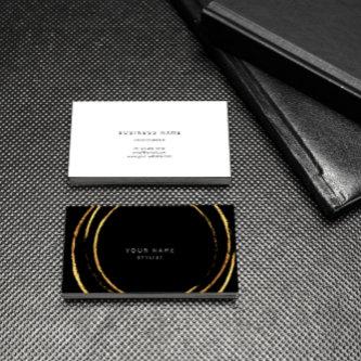 Geometric Golden Foil Circles Black Vip