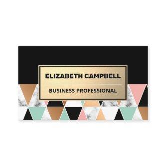 Geometric Marble Color Tile Pattern