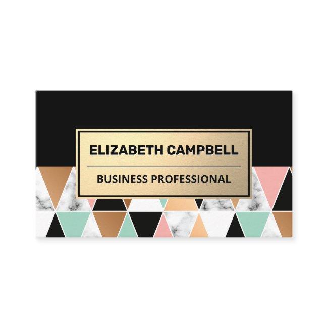Geometric Marble Color Tile Pattern