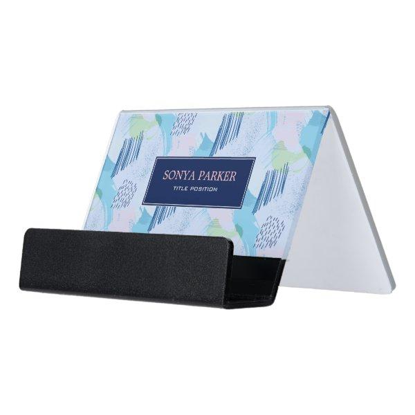 Geometric Spirals and Lines Desk  Holder
