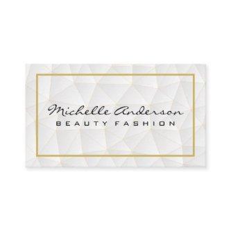 Geometric Triangles Pattern | Gold Border