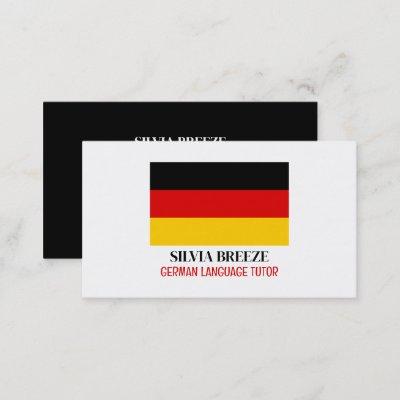German Flag, German Language Tutor, Teacher