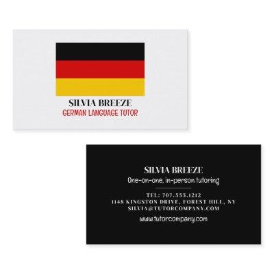 German Flag, German Language Tutor, Teacher