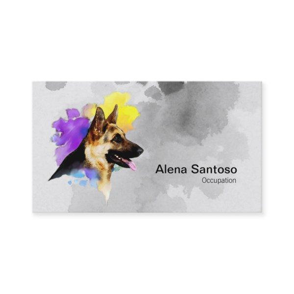 German Shepherd Dog Painting