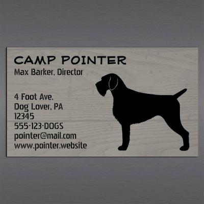 German Wirehaired Pointer Silhouette | Dog Breed Magnetic