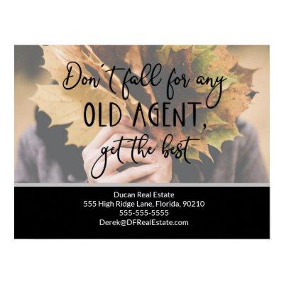 get the best! real estate marketing sell  postcard poster