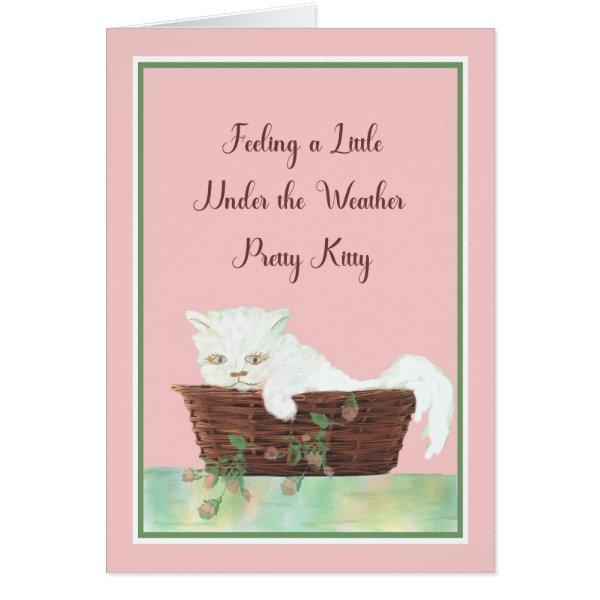 Get Well Card for any White Cat
