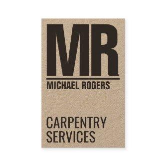 Giant initials bold cover standout