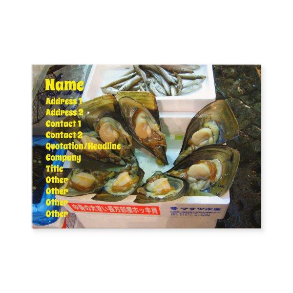 Giant Mussels Tsukiji Fish Market, Tokyo, Japan