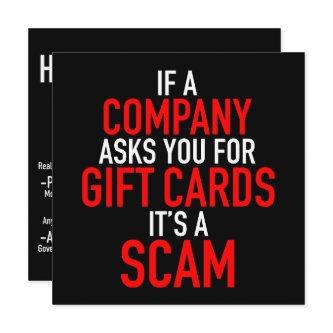 Gift Card Scam - Scam Prevention