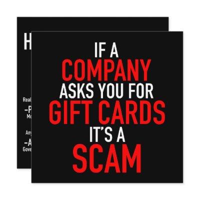 Gift Card Scam - Scam Prevention