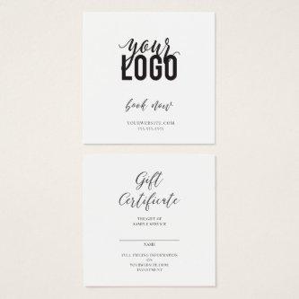 Gift Certificate and