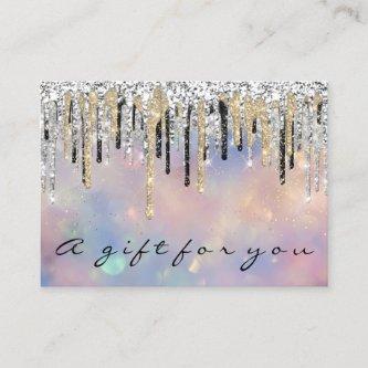 Gift Certificate Beauty Shop Hair Nails Holograph